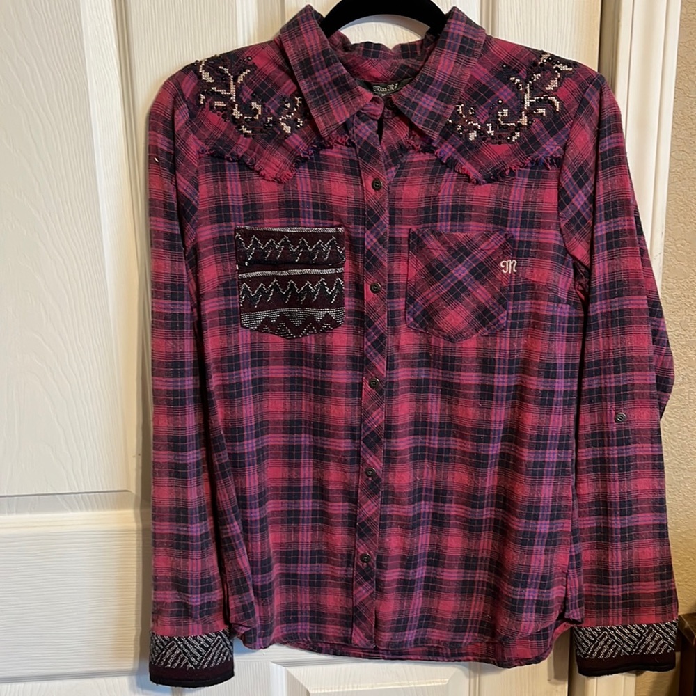 Miss me button up shirt